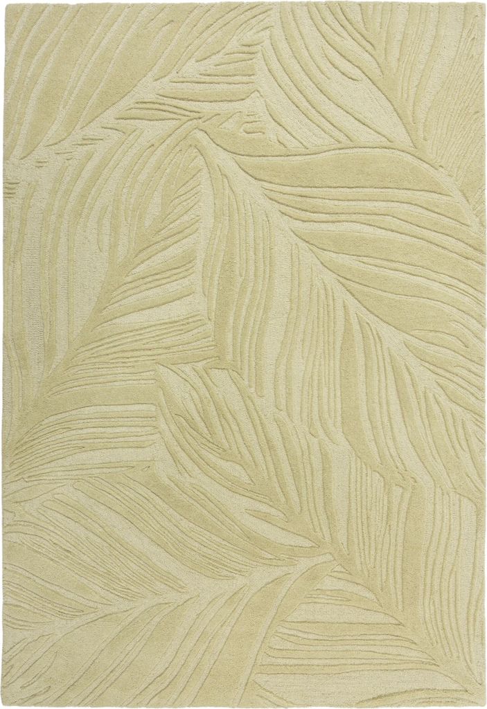 KADIMA DESIGN WALZER BLATT 120 cm x 170 cm hellgrün Farbe Rechteckig Indoor Teppich