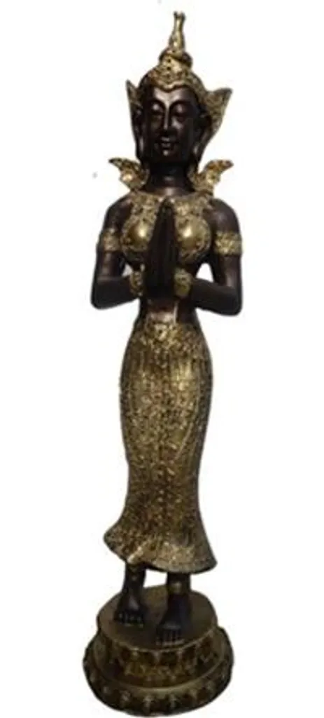 Grande Statue Bouddha de 45 cm en Finition Bronze Antique Modèle B4
