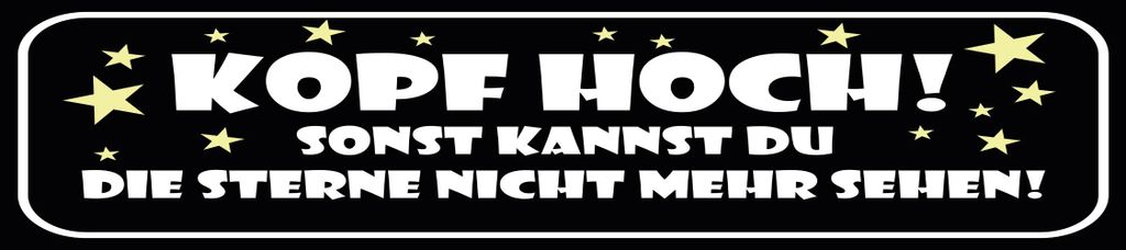 vianmo Holzschild 10x46 cm Kopf hoch sonst kannst du die Sterne nicht sehen