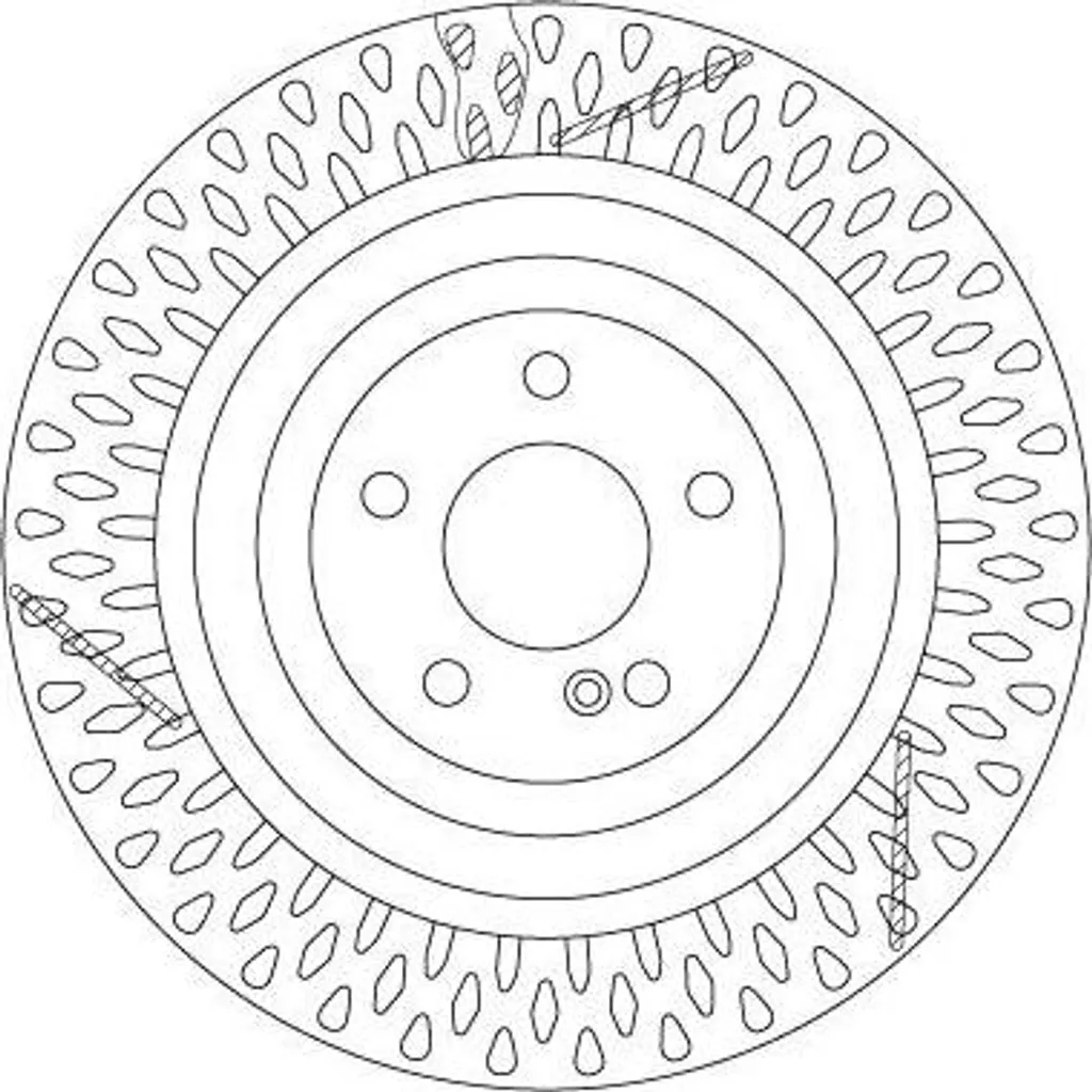 Disque de frein TRW DF6822S anti-vibration pour Mercedes AMG GT et Classe S