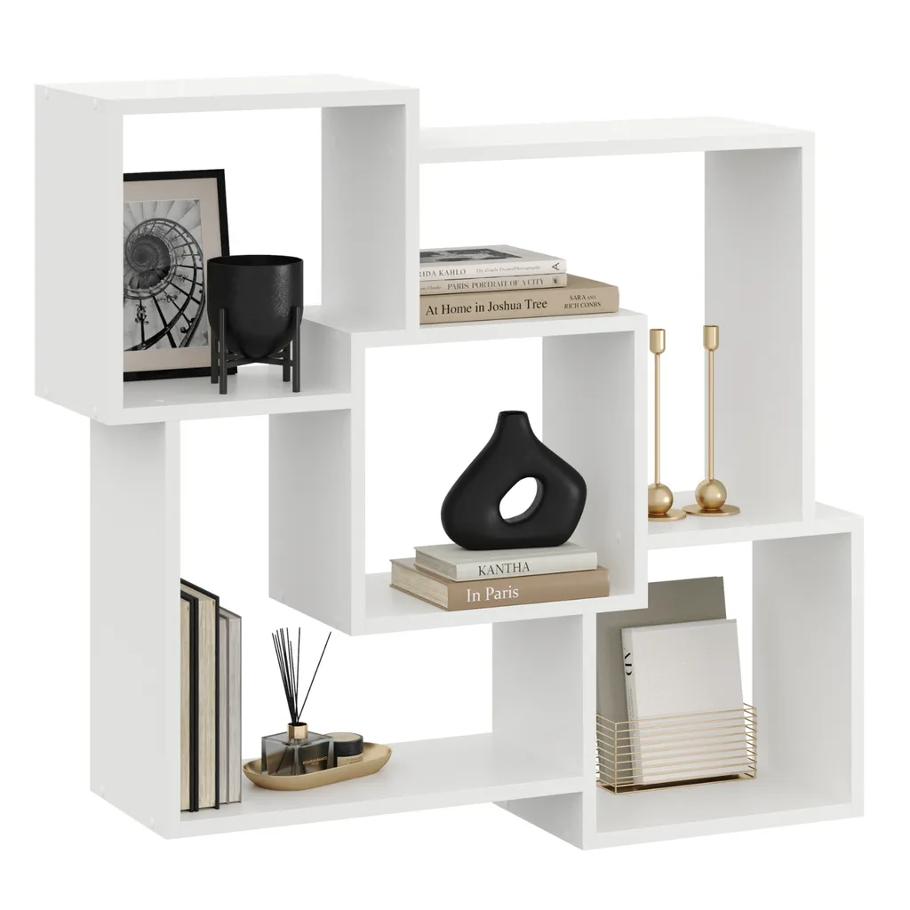 Étagère murale enfant Hanna blanche 98 cm, rangement pour chambre ado