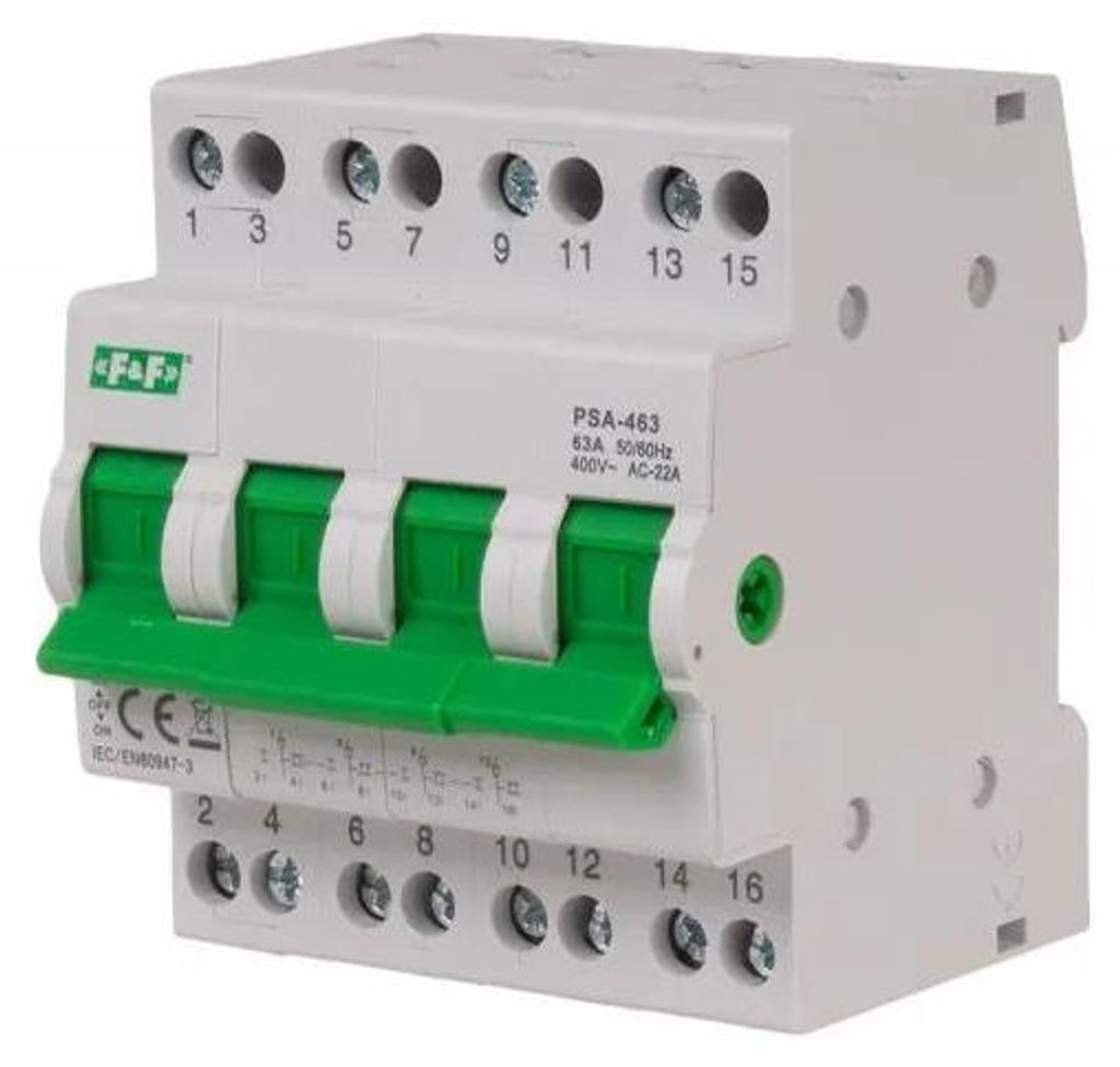 Modulares Schalternetzwerk - Generator 4P 63A 230/400V Produktbild 