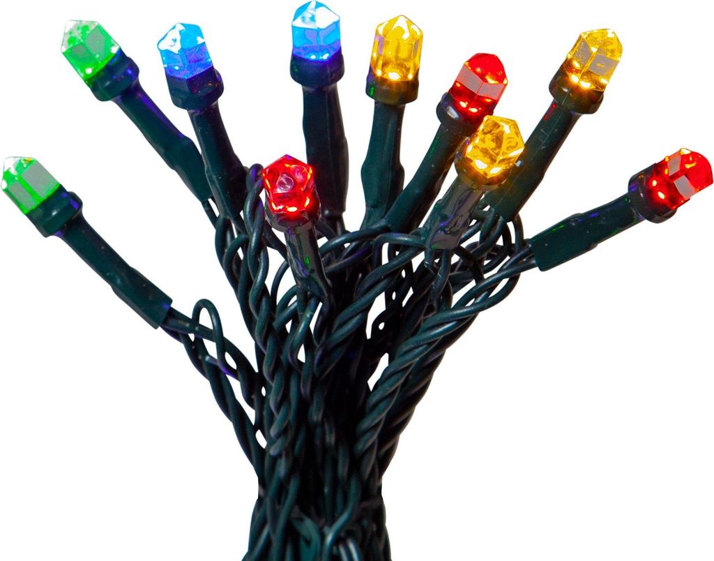 EGLO LED Lichterkette für innen und außen, Außenbeleuchtung bunt, Outdoor-Weihnachtsbaumbeleuchtung mit Timer, 7,5 m