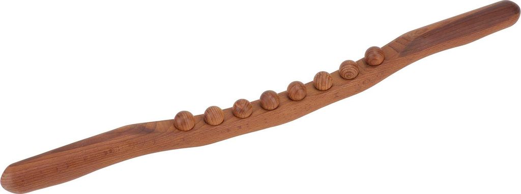 Gua sha Massage -Werkzeug Männer Frauen Handheld 8 Perlenmuskel entspannen Holz Schabelstab für Hals Rückenkohlenstoffholz Holz