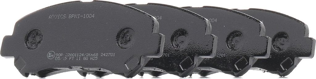 AISIN Bremsbeläge Satz Vorne Bremsklötze für NISSAN Qashqai / Qashqai +2 I (J10, NJ10) BPNI-1004