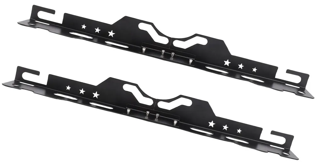 Plaque de géométrie précise noir mat avec double ruban de mesure intégré