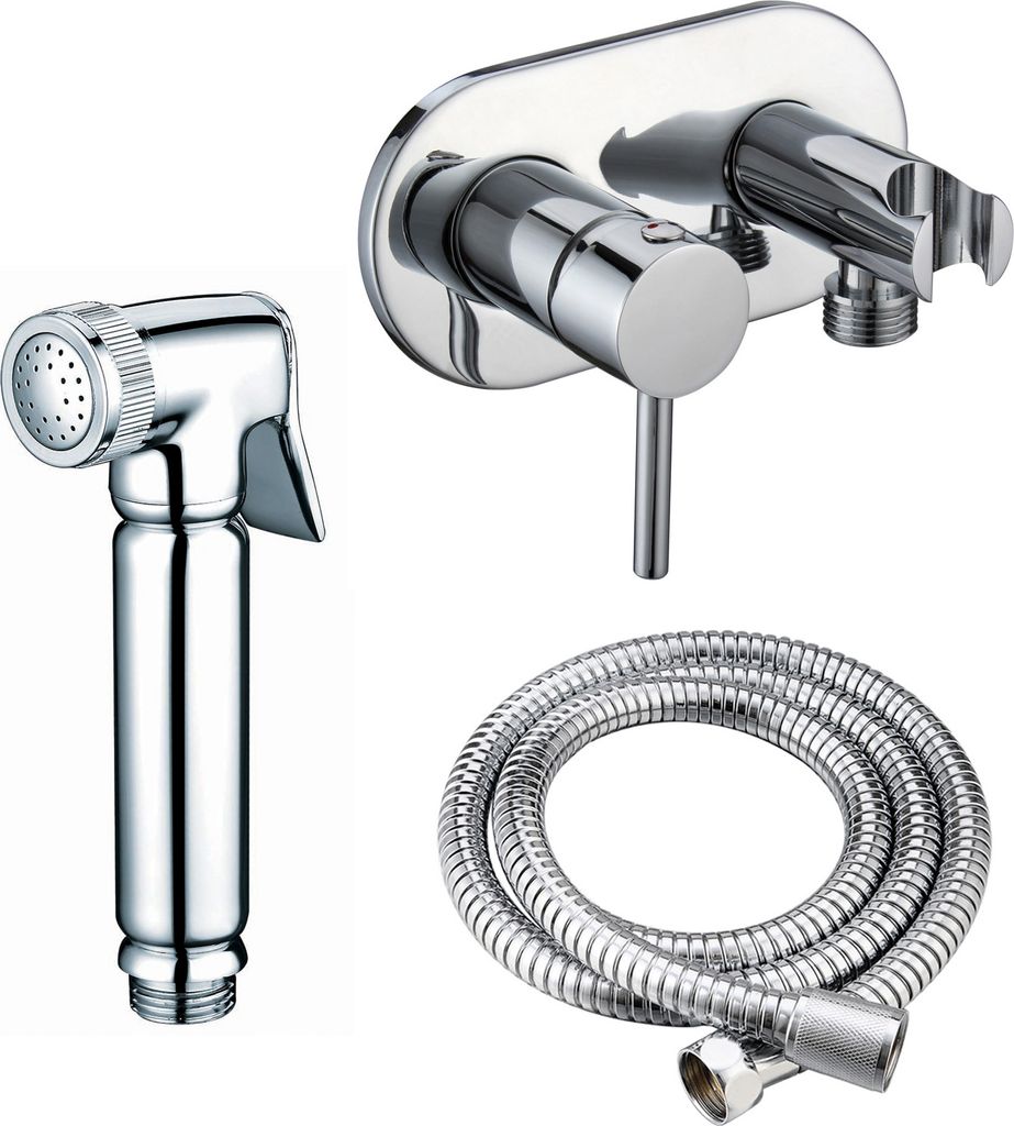 Design WC/Bidet Handbrause Unterputz Komplettset mit Produktbild 