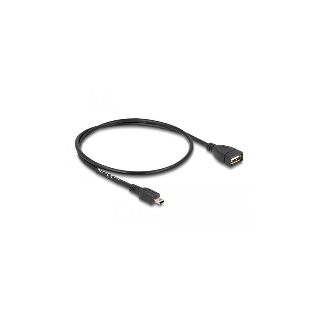 Cavo Adattatore Delock USB A Maschio a Mini-B Femmina - 0,5m Nero