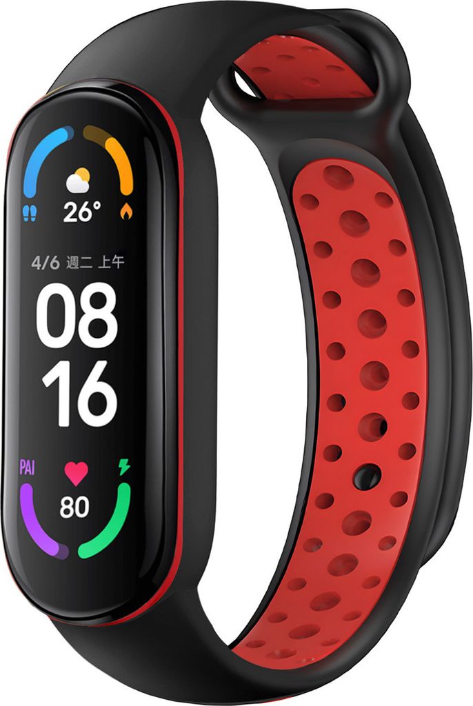 imoshion Pr2202 für Xiaomi Mi Band 5 / 6 - Black / Red