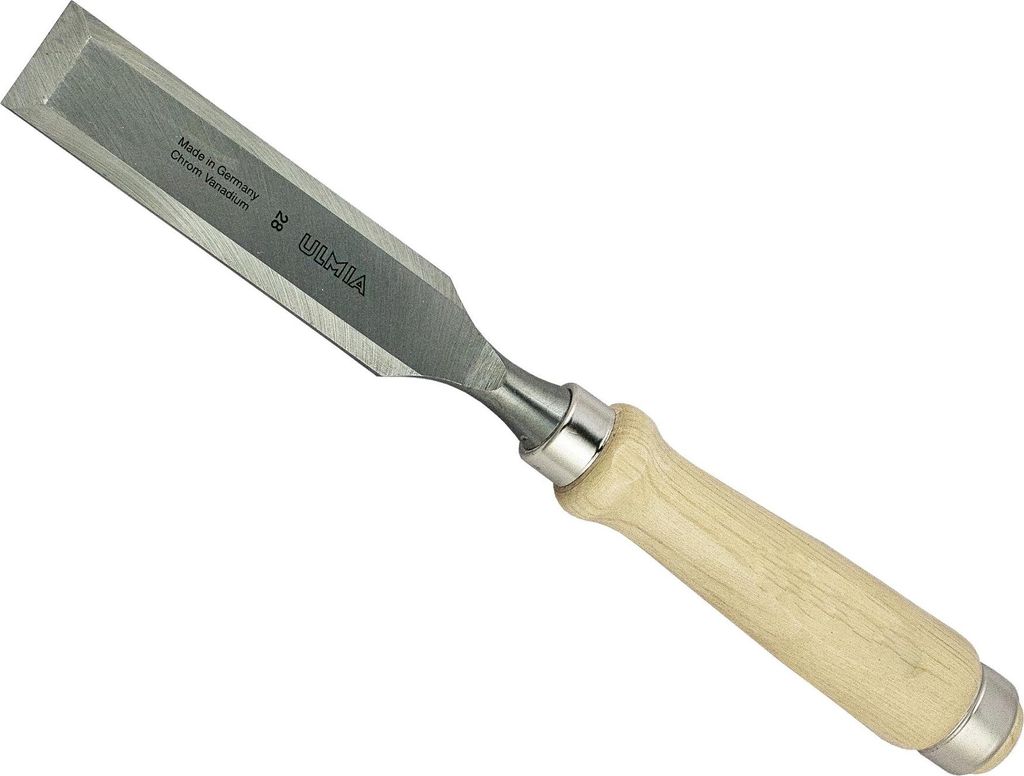 ULMIA Stechbeitel 28 mm 315 mm hellem Holzheft zur Bearbeitung von Holz 164-28
