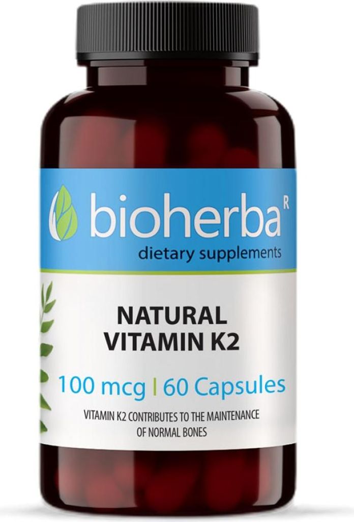 Bioherba Natürliches Vitamin K2 200 mcg 100 Kapseln Produktbild 