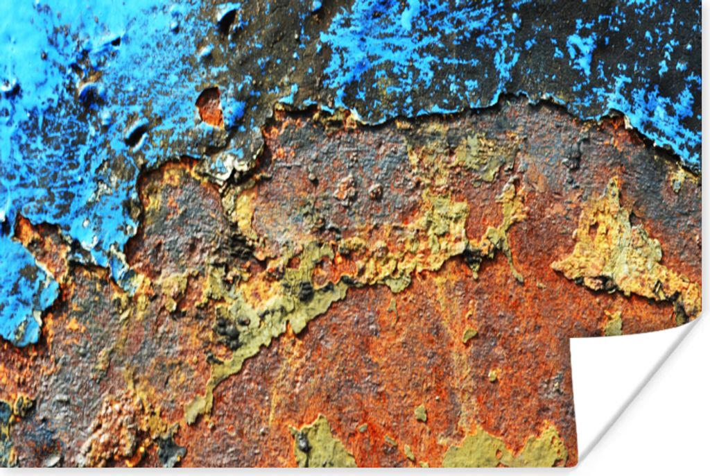 MuchoWow Poster Rost - Metall - Eisen - Industrie 120x80 cm - Bilder