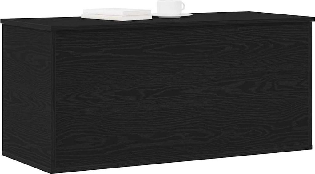 vidaXL Aufbewahrungsbox Schwarz Eichen-Optik 100 x 42 x 46 cm