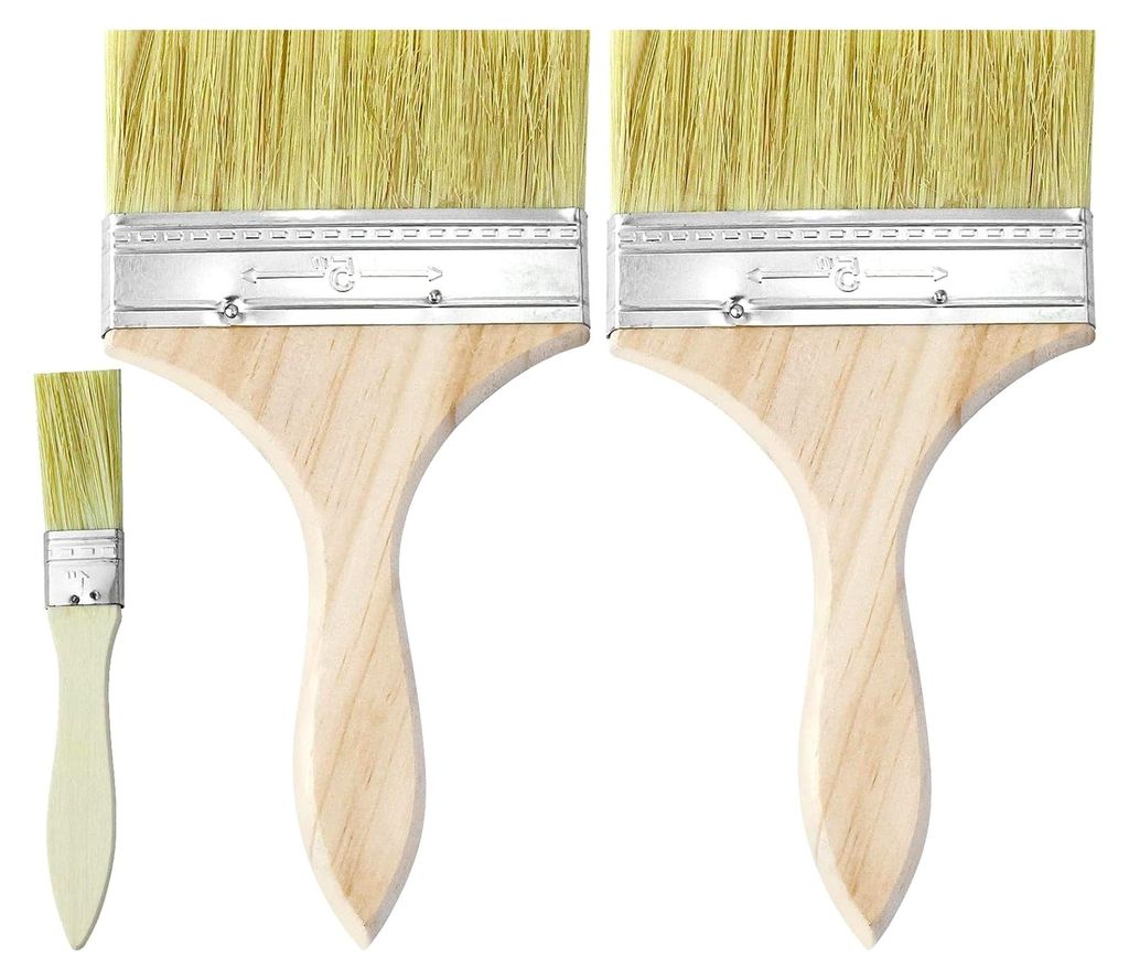2 Stück 5-Zoll-Pinsel und 1 Stück 1-Zoll-Pinsel für verschiedene Anstriche