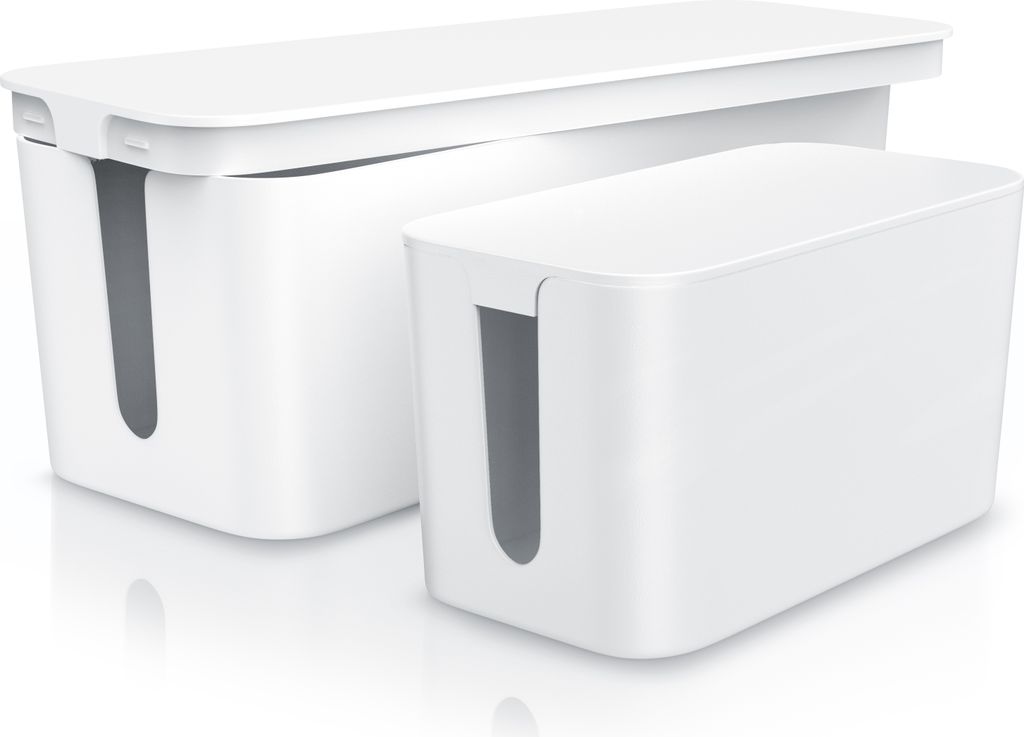 BEARWARE Kabelbox, Kabelmanagement Box mit Gummifüßen, Produktbild 