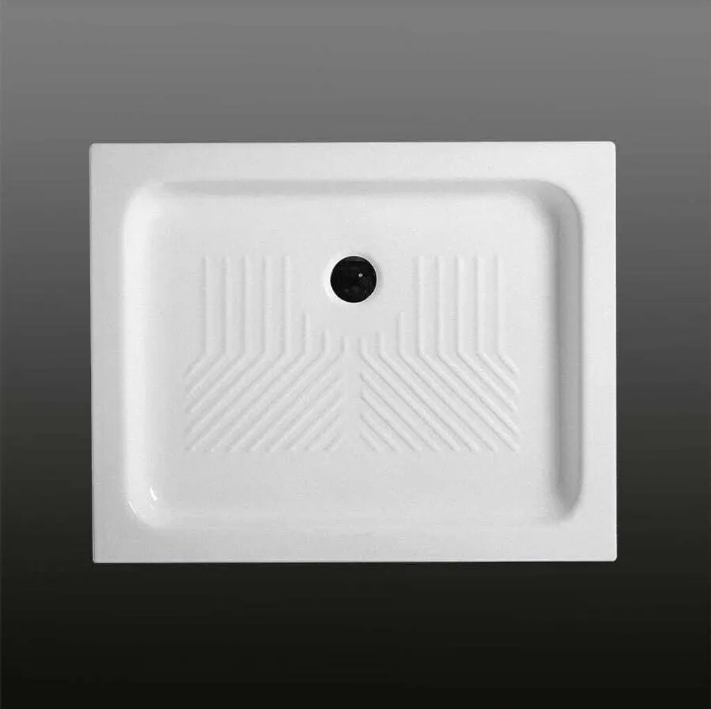 Topazio 70x90: Piatto Doccia Rettangolare in Vetroceramica di Design