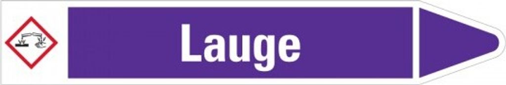 Dreifke Aufkleber I RKZ-Etikett Lauge, rechts, violett/weiß, für Ø 60-90mm, ...