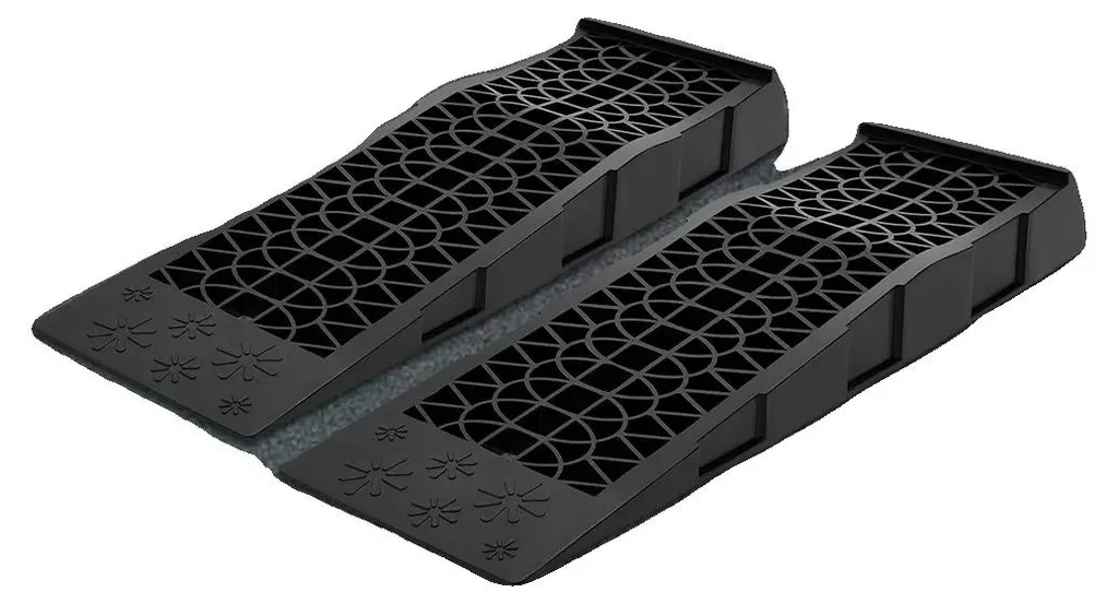Rampes de levage garage 3 tonnes avec surface antidérapante noires