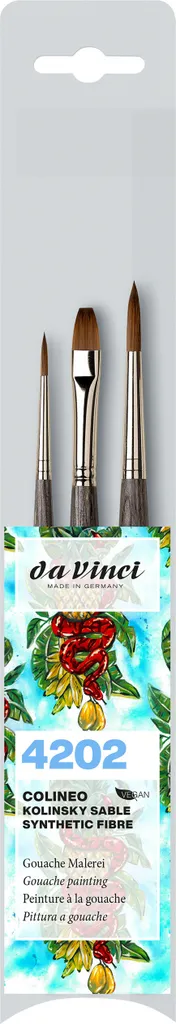 Set de pinceaux Da Vinci COLINEO 4202 pour illustration et détails