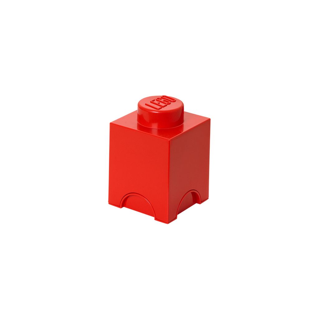 LEGO Aufbewahrungsstein STORAGE BRICK 1 1,2 Liter rot