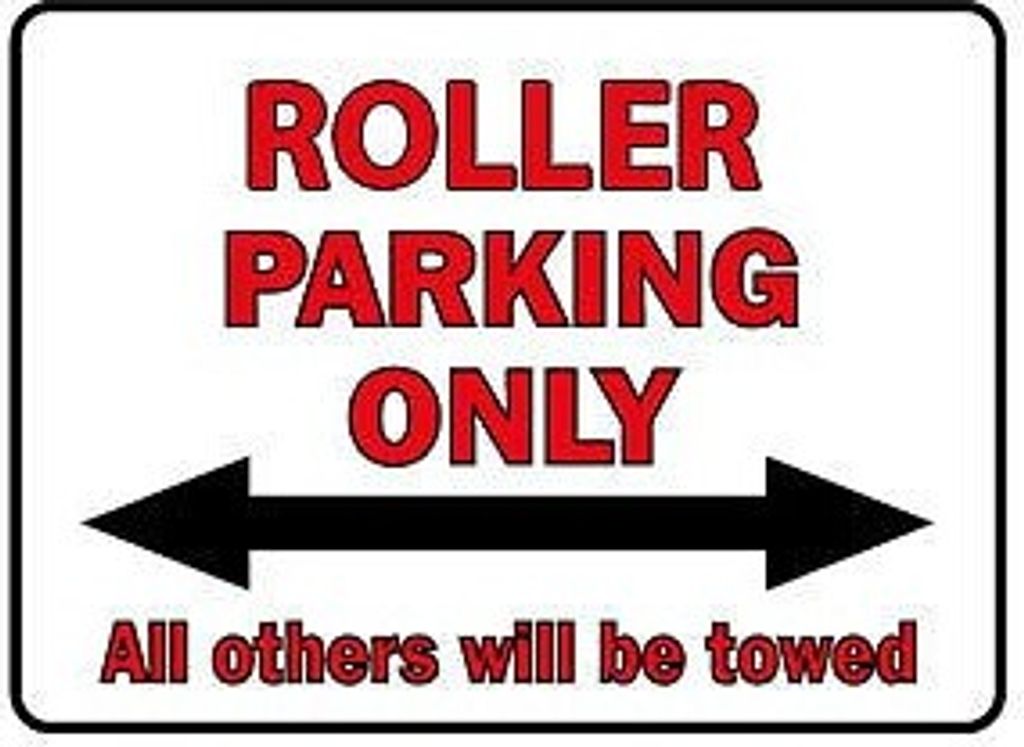 Parkschild - Roller Parking Only - 308836 - Gr. 40 x 30 cm