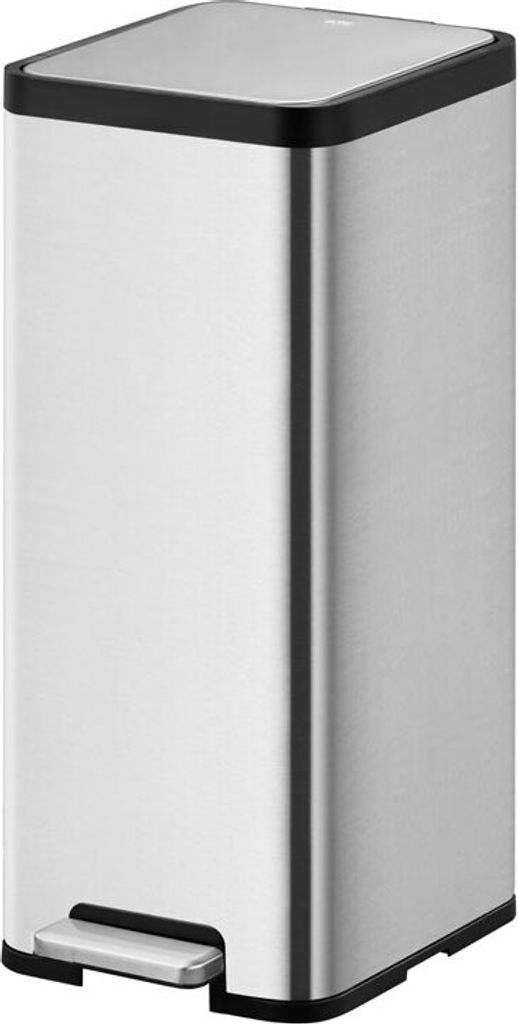 EKO - Ecomaid Treteimer 30 Liter - Stainless Steel - Grau Matt Edelstahl