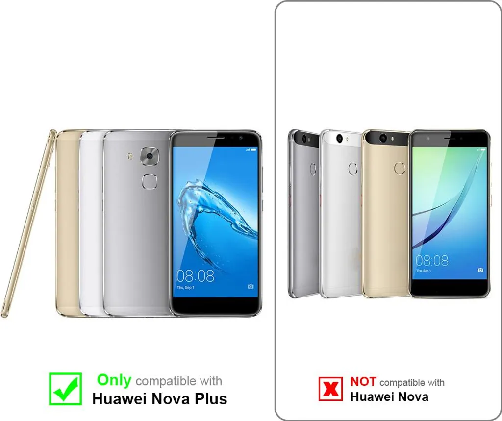 Pellicola Blindata Huawei NOVA PLUS Cadorabo Vetro Temperato Bianco 9H