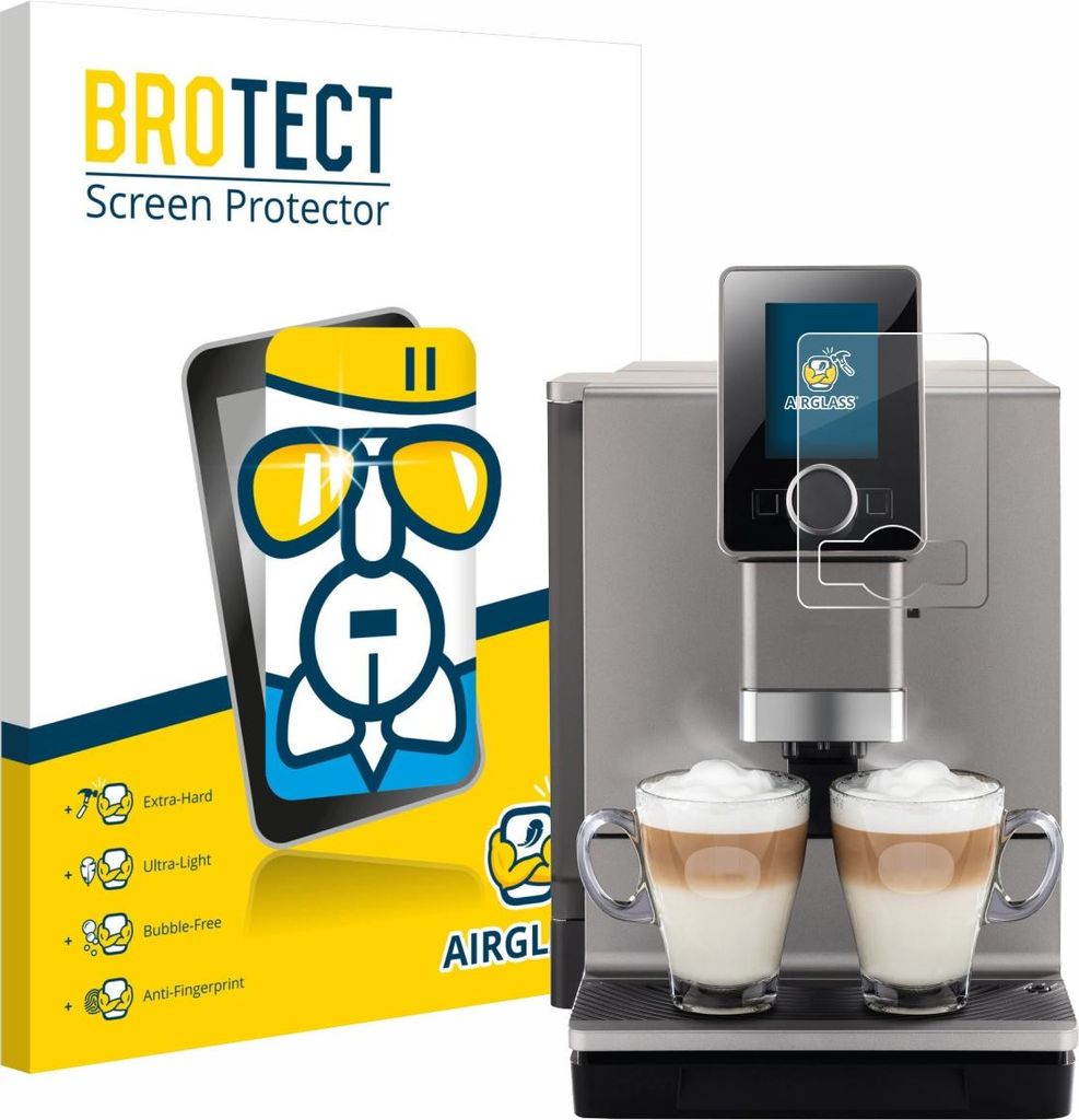 BROTECT Schutzglas für Nivona NICR 930 CafeRomatica Schutzfolie Panzer Folie Glas Display Schutz klar