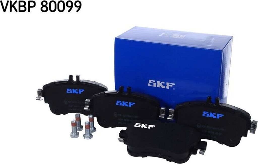 SKF VKBP 80099 Bremsbelagsatz, Scheibenbremse OE A0084200420 kompatibel mit A-Klasse, B-Klasse, CLA