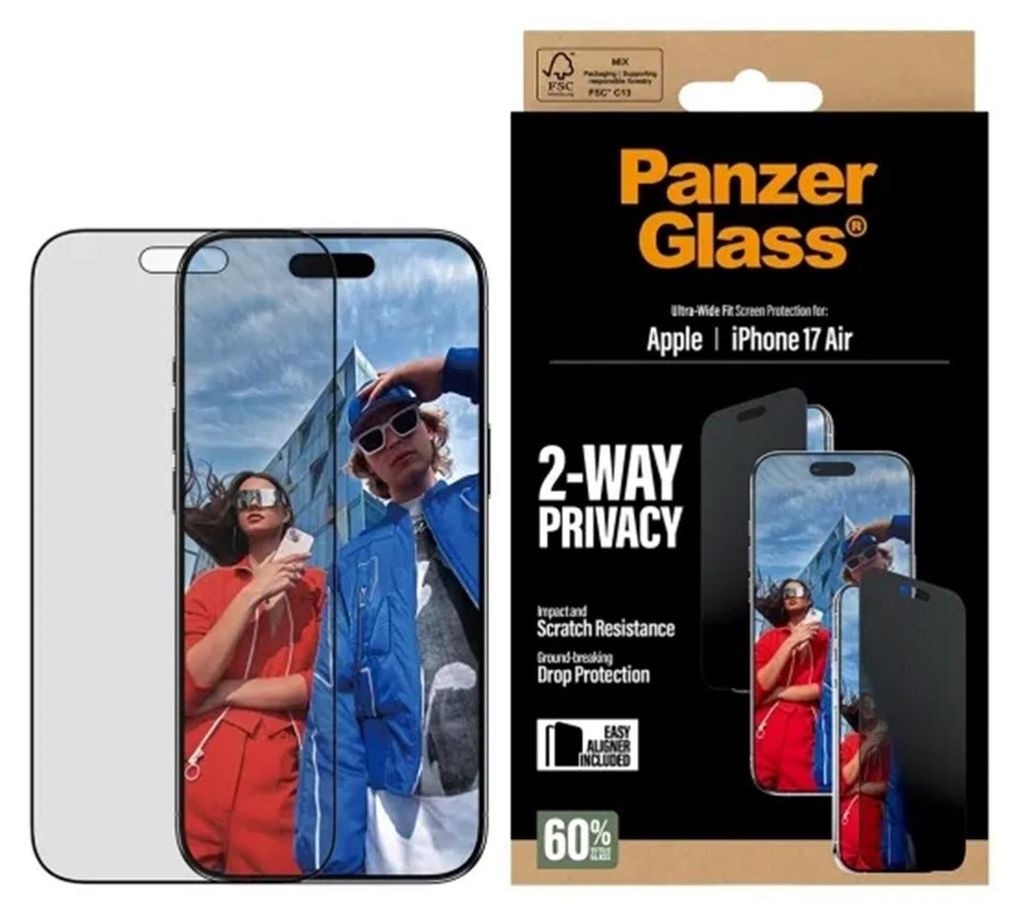 PanzerGlass Privacy Ultra-Wide Fit Anti-Bacterial Productafbeelding 