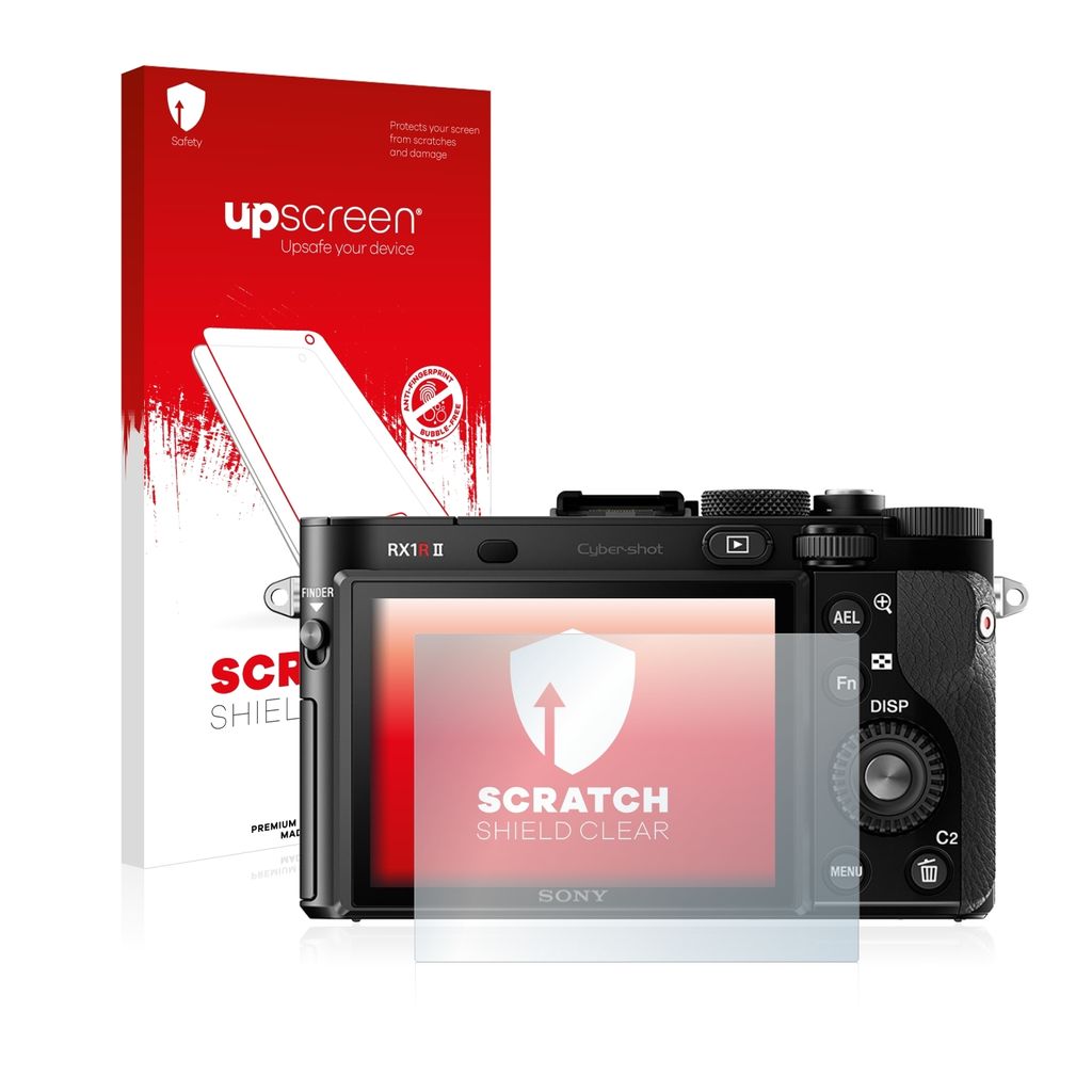 upscreen Schutzfolie für Sony Cyber-Shot DSC-RX1R II Displayschutz Displayschutzfolie Folie Klar Transparent