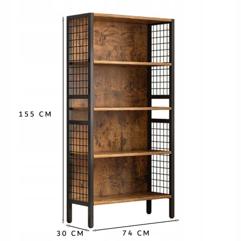 Support Mural Robuste MUVU : Solution de Rangement Bois Rétro Durable - 11