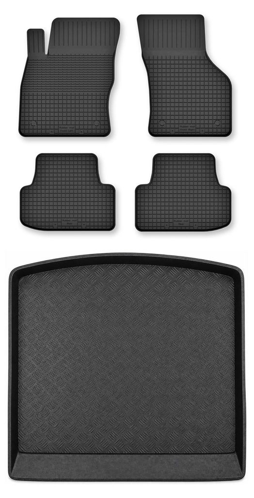 Dywaniki gumowe + mata bagażnika do Seat Leon III 2014-2020 Zdjęcie produktu 