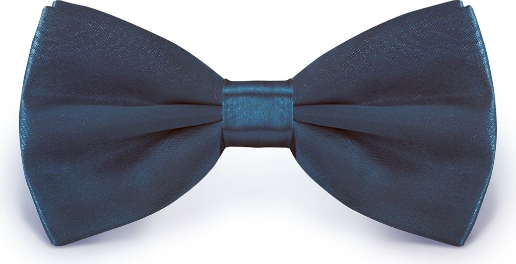 Fliege Dunkelblau Größe verstellbar aus Polyester einfarbig Produktbild 