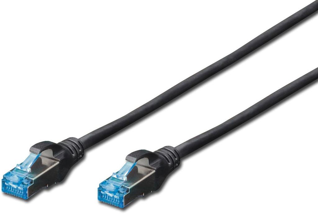 DIGITUS Patchkabel Kat. 5e SF/UTP 2,0 m schwarz