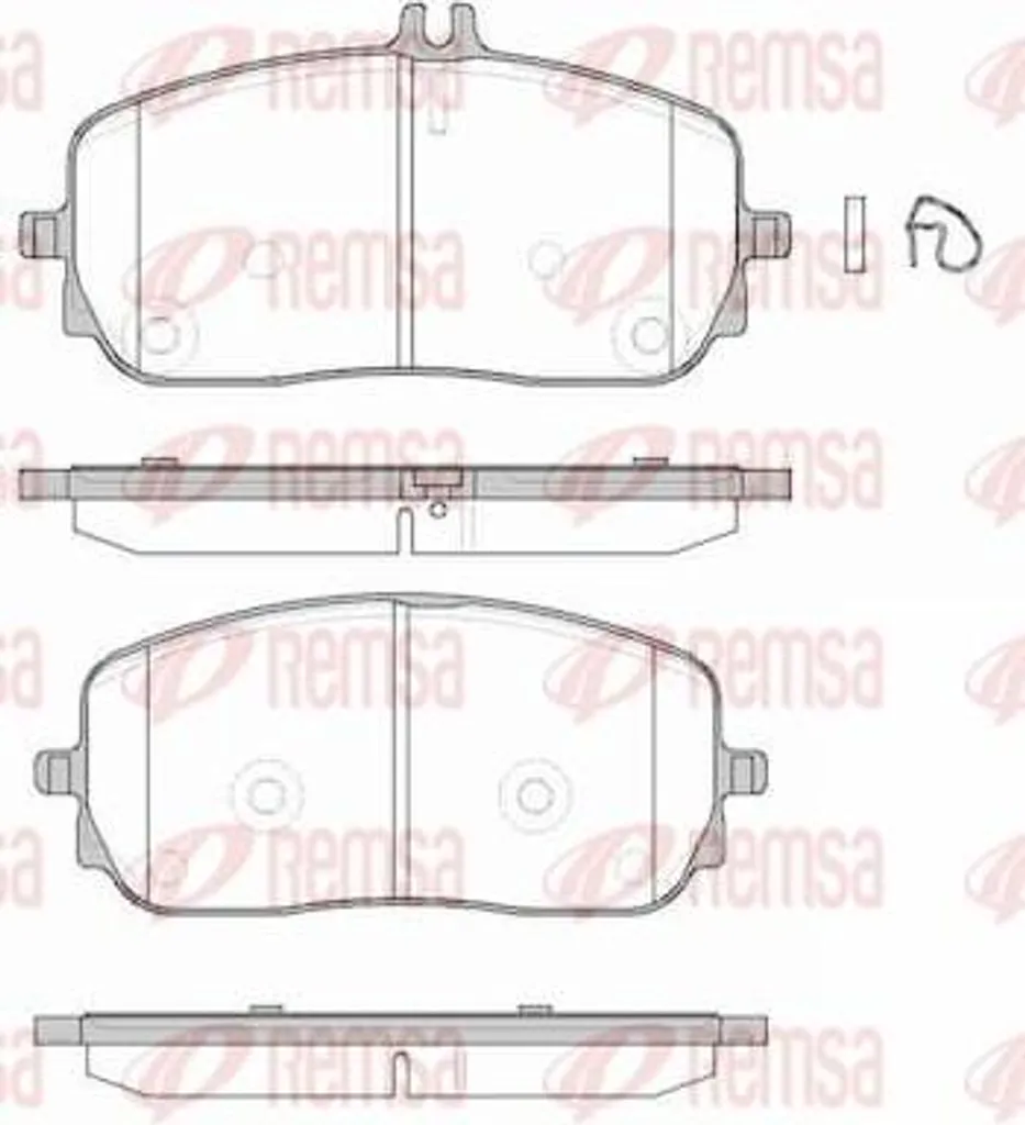 Plaquettes de frein REMSA anti-bruit pour SUV GLA et GLB