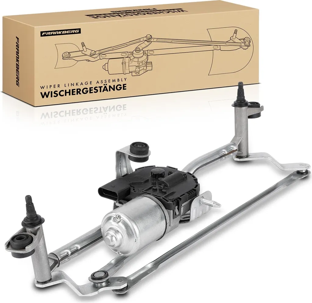 Bras d'essuie-glace robuste Frankberg pour VW Caddy III 2C 2K Noir