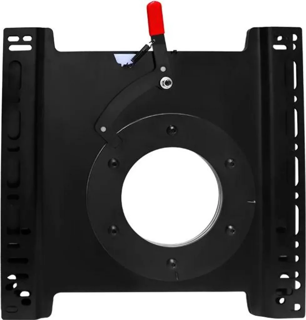 Platine rotative siège camping-car 360 degrés gauche acier noir