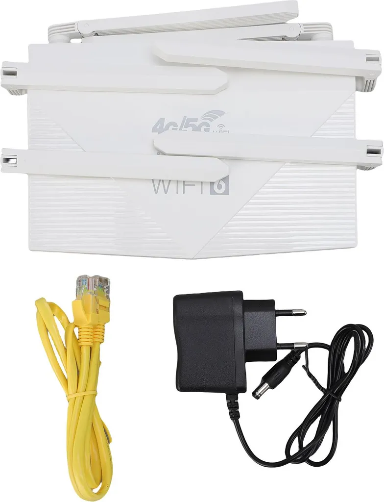 Router Wi-Fi 6 con SIM per Tutta la Famiglia | 4G 5G CPE 300Mbps 6 Antenne