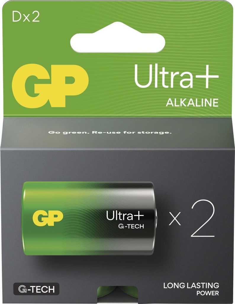 GP GPULP13A159C2 2 GP Batterie ULTRA PLUS Mono D 1,5 V Imagen del producto 