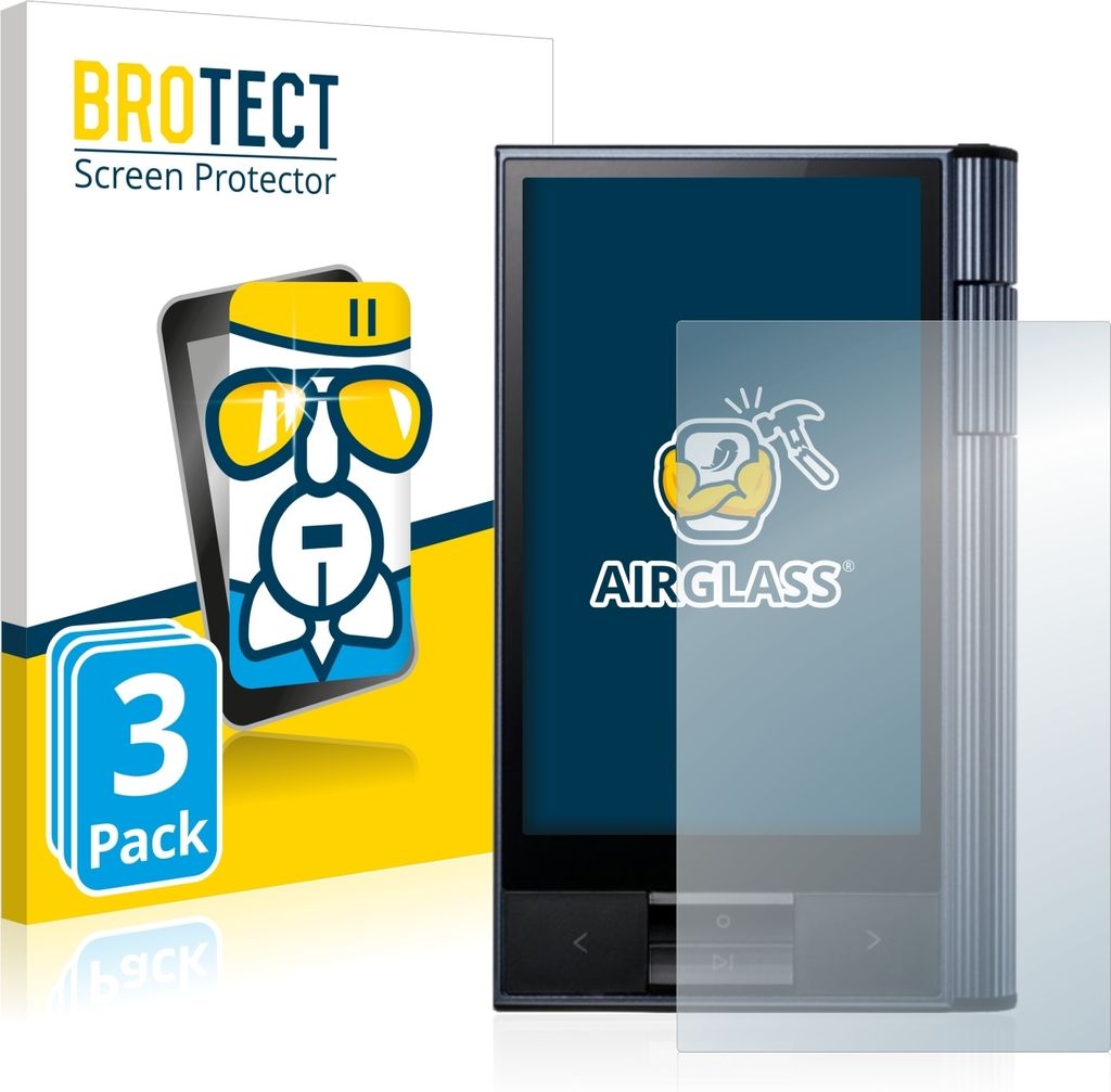 3x BROTECT Schutzglas für Astell&Kern AK KANN Schutzfolie Panzer Folie Glas Display Schutz klar