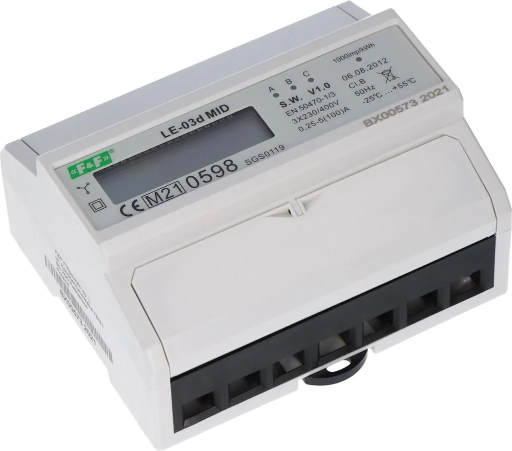 Compteur triphasé pour bornes de recharge et industrie MID 2365