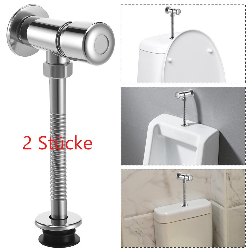 ​​2Stk. Urinalspülventil PV für Wandmontage 1/2"| Produktbild 