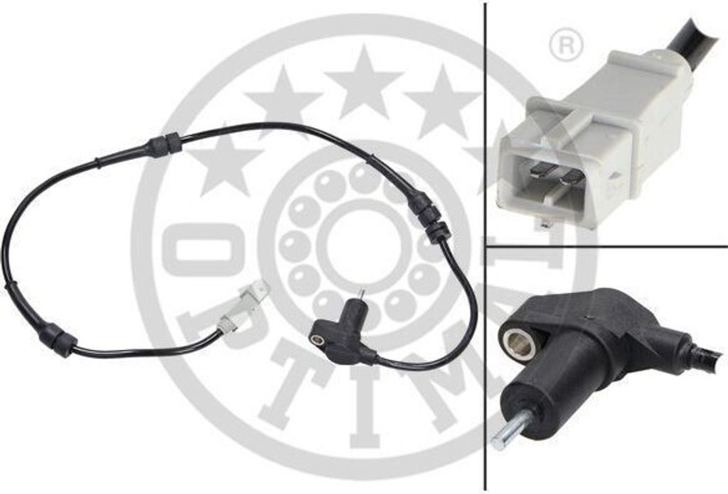 OPTIMAL ABS Sensor Raddrehzahl Hinten Rechts passend für PEUGEOT 306 Schrägheck (7A, 7C, N3, N5) 06-S024