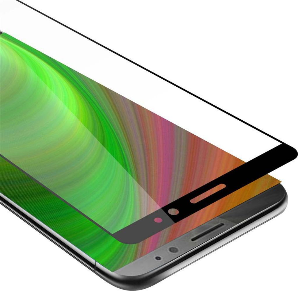 Cadorabo Panzerfolie für Huawei MATE 8 Schutzfolie in Schwarz Vollbild Folie Tempered Display Schutzglas