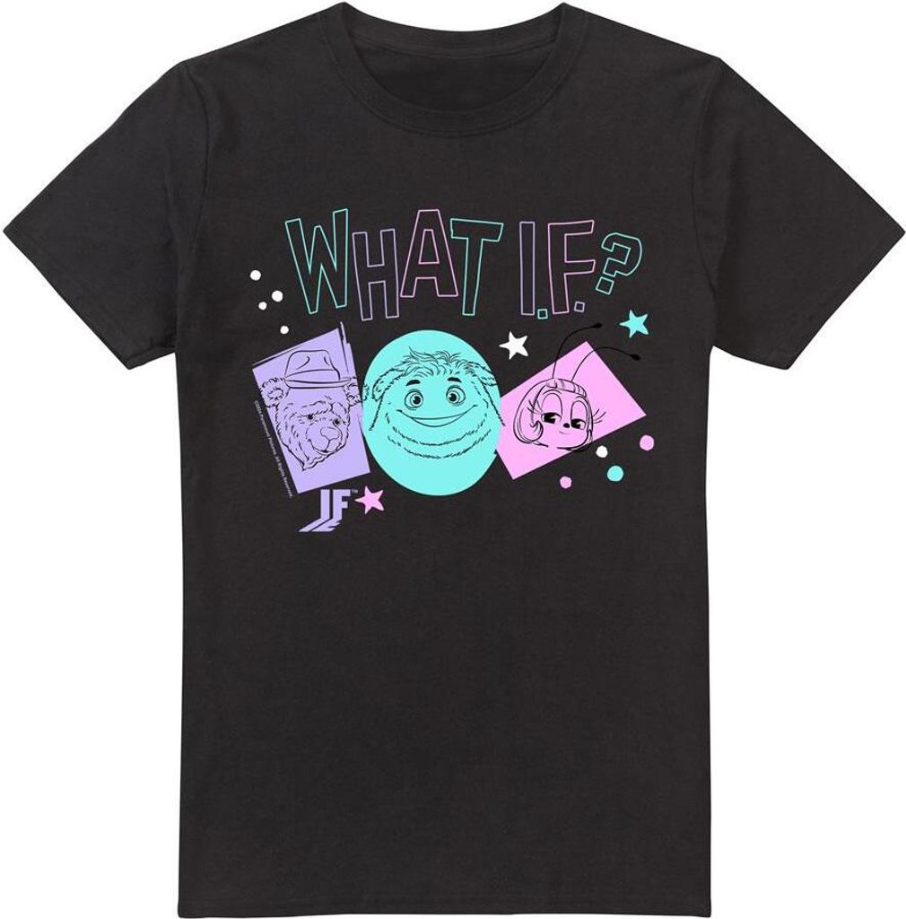 IF - "What If" T-Shirt für Herren TV7075 (M) (Schwarz)