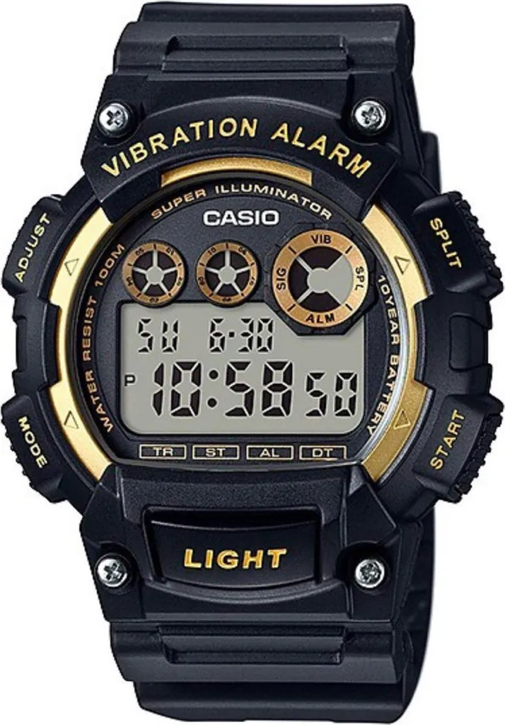 Casio W-735H-1A2VEF Orologio Uomo Digitale 10 Years Battery e Sub 100m