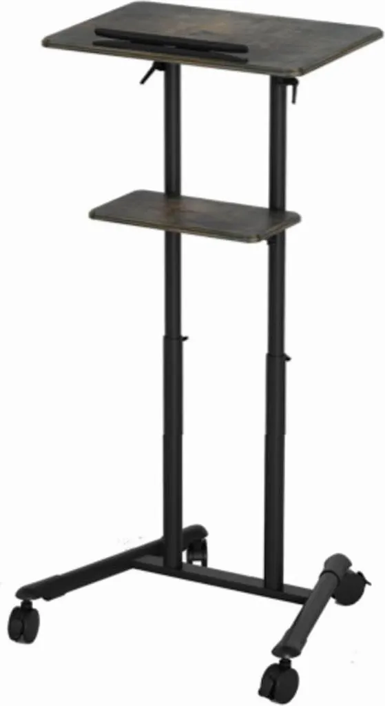 Support de Présentation Gembird Mobile - Tablette Ajustable avec Roues