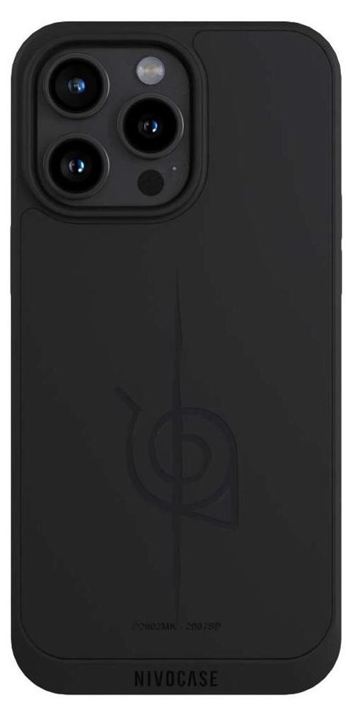 NIVOCASE Handyhülle für Apple iPhone 15 Pro Max Hülle NIVOpure Case Schwarz Naruto Shippuden Sasuke Konoha