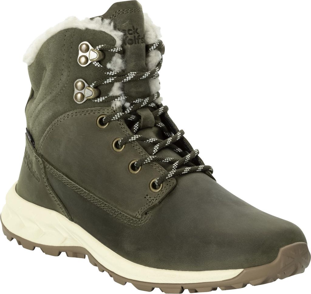 Jack Wolfskin Queenstown City Texapore Mid Damen Winterstiefel Winterschuhe wasserdicht grün 39